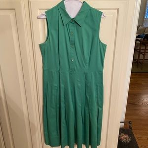 Talbots Shirt Dress with pockets Green size 10